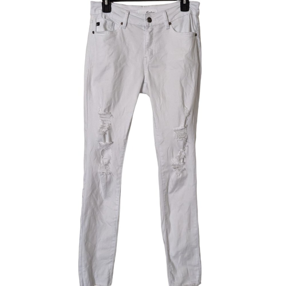 Junior's Kancan Estilo stretch skinny jeans, white, size 7